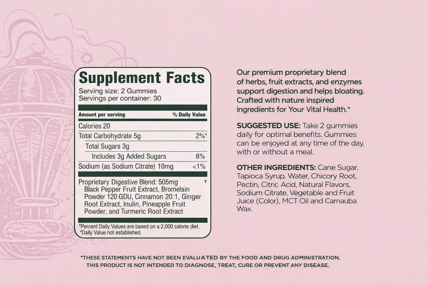 Daily Enzyme Debloat Support Gummies For Women